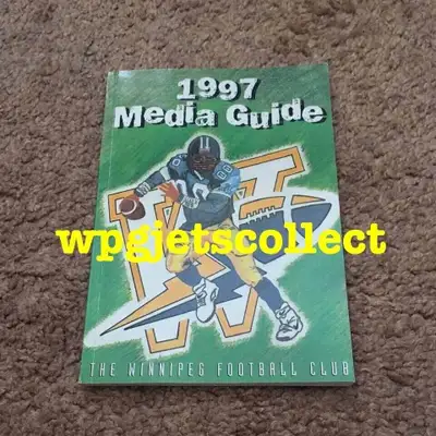 WINNIPEG BLUE BOMBERS - Football Media Guide 1997. New., View more