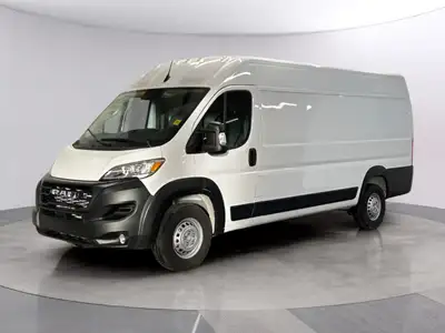 Meet the 2025 Ram ProMaster Cargo Van Tradesman 3500 High Roof Ext 159 WB w/Pass Seat, dressed in a...