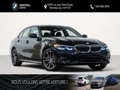 Découvrez cette superbe berline BMW 330i xDrive d'occasion, vêtue d'une élégante peinture métallisée...