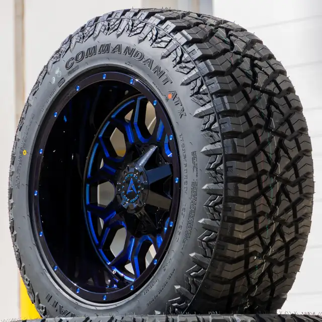 NEW 20 inch Armed INFANTRY GLOSS BLACK BLUE MILLED Wheels in Tires & Rims in Red Deer - Image 4