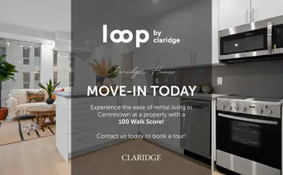 Two modern towers in vibrant Centretown with a walk score of 98 Steps away from award-winning restau...
