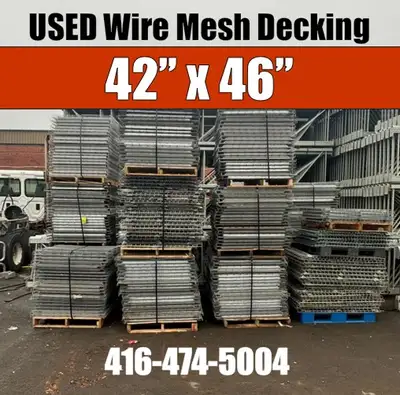 USED Wire Mesh Decking Deck 42"x46" for Pallet Racking, View more