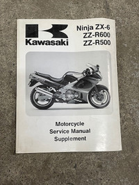 Sm142 Kawi NINJA ZX-6 ZZ-R600 ZZ-R500 ZX500 ZX600 Service Manual