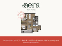 Aera St-Thomas / Condo 5 1/2 -- RABAIS 1000$ ET 1 MOIS GRATUIT