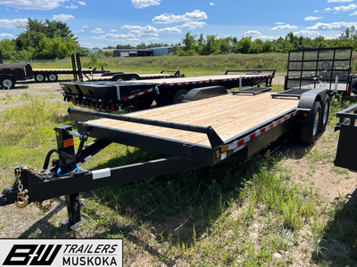 Canada Trailers Equipment Trailer 20' by 7' with 15,000GVWR GVWR: 15,120 lbs AXLES: (2) 7,000 lbs Ax...