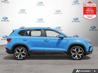 New Price! Odometer is 3459 kilometers below market average! Blue 2023 Volkswagen Taos Highline AWD... (image 5)