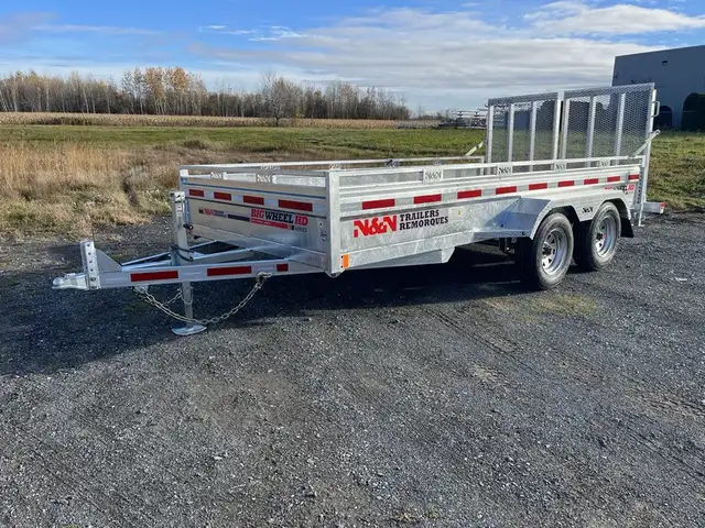 Remorque utilitaire HD, N&N, 7X16, bigwheel in Cargo & Utility Trailers in City of Montréal - Image 3