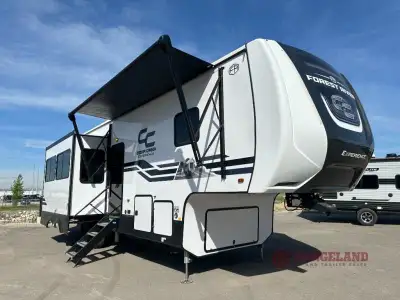 Forest River Cedar Creek Experience fifth wheel 33BH highlights: Rear Bunkhouse Suite King Bed Slide...