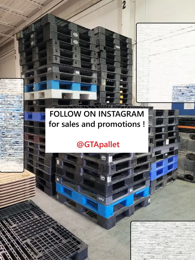 Plastic pallets for sale IN STOCK updated pics TODAY ready now in Other in Mississauga / Peel Region - Image 11