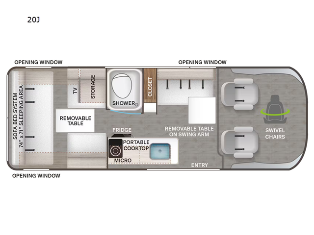 2024 Thor Motor Coach Tellaro 20J in RVs & Motorhomes in Bedford - Image 3