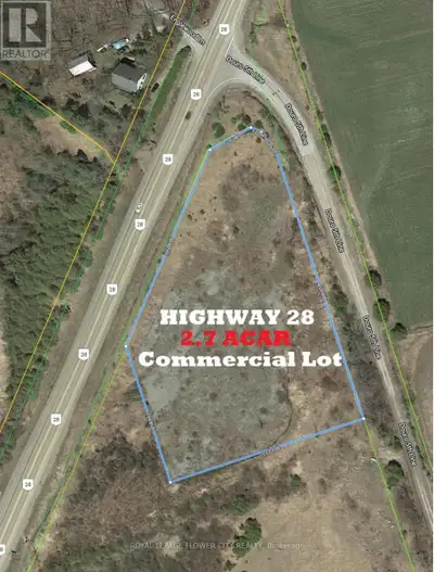 2.74 Acre Highway Commercial zoned Land(C2-H) At the Entrance of Lakefield Town. Zoning Allowed Nume...