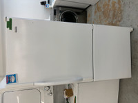 1134-Réfrigérateur Kenmore blanc congélateur en bas white fridg