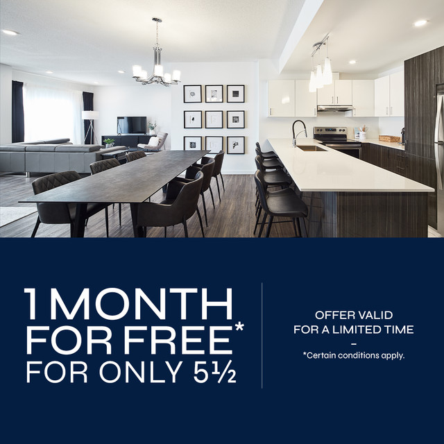 New 5 ½ Appartment in Laval near 440 Market - 1 MONTH FREE dans Locations longue durée  à Laval/Rive Nord - Image 2