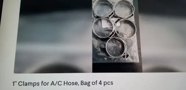 1" Clamps for A/C Hose, Bag of 4 pcs in Other Business & Industrial in City of Toronto - Image 2