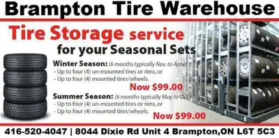 Are you running out of room at home?? Give your bulky, heavy and dirty tires a good home and keep th...