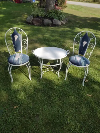 3 pcs Rod Iron patio set, View more