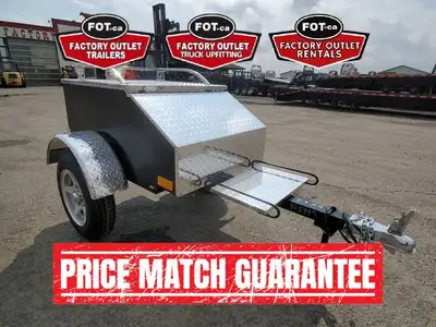 NEW Marlon AMT Motorcycle Trailer - Lightweight Aluminum Frame - Painted Body w/ Stylish Checker Pla...