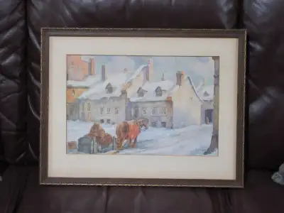 Imprimé d'une oeuvre de Paul caron 9.5 x 14.5