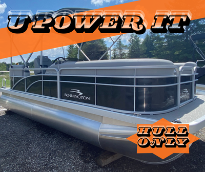 2023 Bennington 20 SVSR / 20SV Quad Bench Finished in Midnight Black with Silver Simtex Interior Bra...