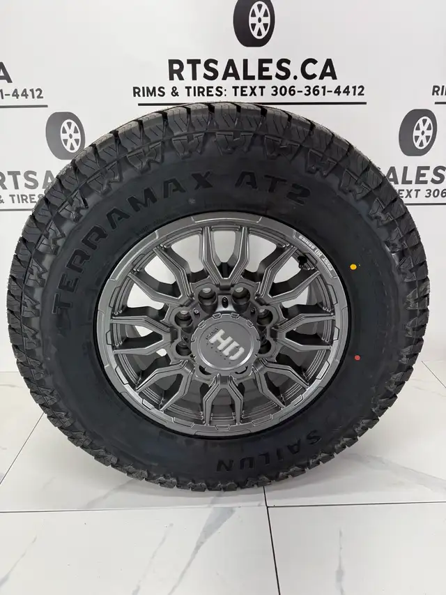 Sailun AT2 Tires on 17" Fast Grit Rims 8x165 Ram GMC Chevy 3500 in Tires & Rims in Saskatoon - Image 3