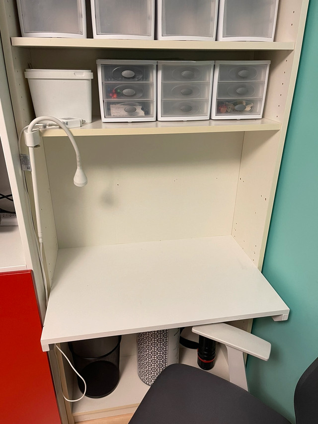 Ikea Billy bookcase desk with Pax Desks Calgary Kijiji