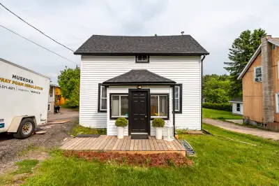 Welcome to this charming riverfront home or cottage in the heart of the Village of Burks Falls, offe...