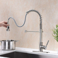 Brushed Nickel Single Handle Kitchen Faucet