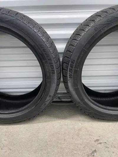 Pair2: 225/45R17 94H XL Ovation W586 Winter Tires. FIRM $100: Two Used Winter Tires. FIRM Tires Trea...