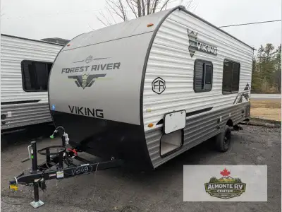 Forest River Viking 3K Series travel trailer 17FQ highlights: Rear Bath Queen Bed Pass-Through Stora...