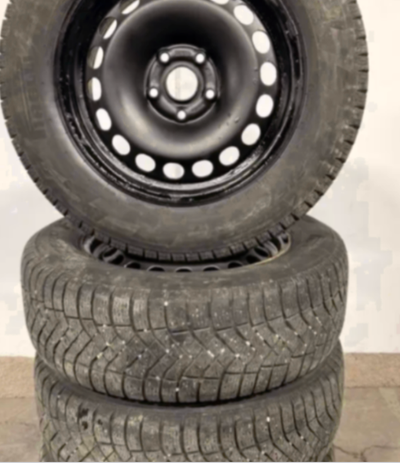 Original VW Tiguan steel rims wheels 5x112 pirelli 215 65 16 winter tires 215/65r16 snow tires with...