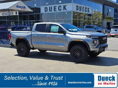 Our rugged 2026 GMC Canyon Elevation Crew Cab 4X4 is built for fun with the Premium Pack in Sterling...