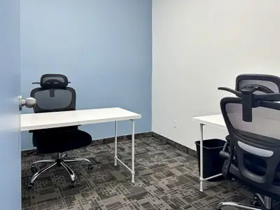Get started right away with a ready-to-use office space to rent for two. Make a home for your busine...