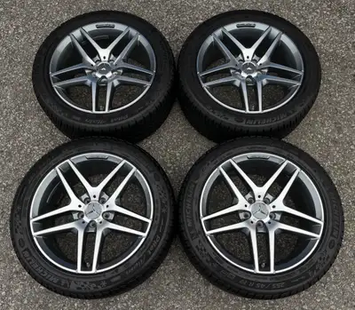 Wheels: Two-Tone Grey AMG 19 Inch OEM Fitment: MB W222 S-Class S450 / S550 / S550e / S560 / S560e /...