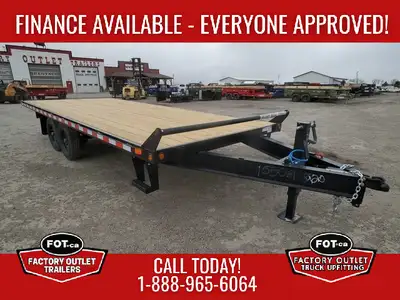 Welcome to Factory Outlet Trailers! NEW Factory Outlet Trailers 8.5x20ft Straight Deck Equipment Tra...