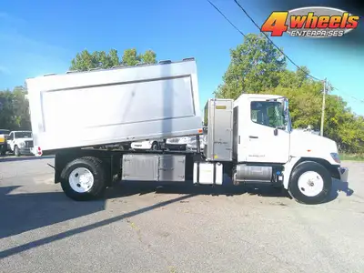2019 Hino 338 Chip Truck, Hino 7.6L Diesel, Allison Auto, A/C, PW, PDL, 33000 lbs Gvw, Hydraulic Bra...