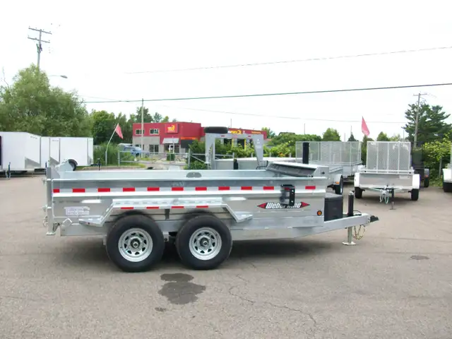 2025 Weberlane DOMPEUR 6' X 12' 2 ESSIEUX 5200LB. GAVANISE RAMPE in Cargo & Utility Trailers in Laval / North Shore - Image 11