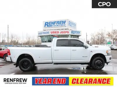 Shop this 2024 Ram 3500 Limited Longhorn with 6.7 Cummins, AISIN transmission, dual rear wheels, Lon...