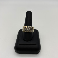 10KT White Gold Men's Diamond Engagement Ring w Appraisal $1,025