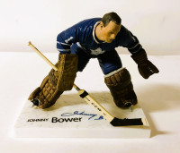 Johnny Bower Maple Leafs Signed McFarlane