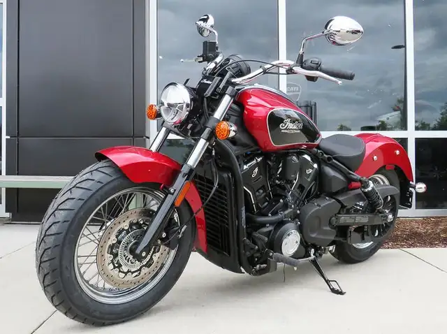 2025 Indian Motorcycle Scout Classic Limited +Tech Sunset Red Me in Street, Cruisers & Choppers in Cambridge - Image 3