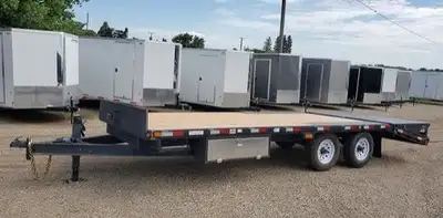 2026 Precision Deck-Above Trailer 8.5' x 22' (17' deck plus 5' beavertail ) 2–7000 lb. torsion axles...