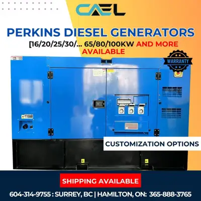 ~ Financement disponible ~ Nous disposons dune large gamme de générateurs à moteur CAEL Perkins. Ave...