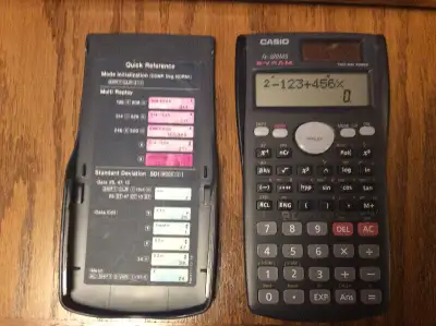 4 Calculators $10 Sharp MODEL EL-6073 Holds telephone #s, calculator and Schedule Reminder $40 Texas...