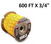 GARDNER BENDER 600-FT POLYPRO ROPE, 0.75-IN DIAMETER, New in box