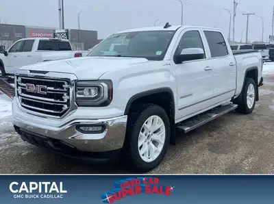 Welcome to Capital GMC! Looking for more luxury in the All New GMC Sierra? This 4WD White Sierra SLT...