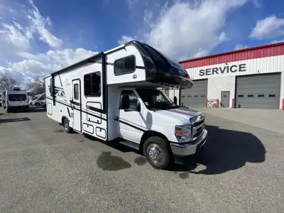 EAST TO WEST Entrada Class C gas motorhome 2800S highlights: Rear Private Bedroom Large Slide Out 60...
