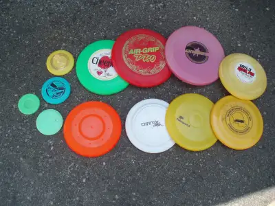 FRISBEES  --  LARGE AND SMALL, View more