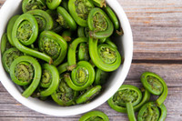 Fiddleheads $5/lb. Delivery $10 extra