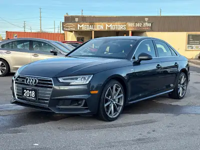 Certified | Clean Carfax | Accident Free | Ontario Vehicle | Full Service History | 2018 Audi A4 Tec...