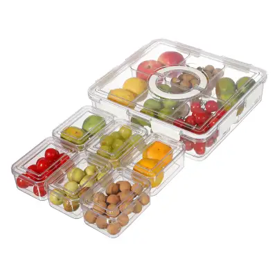 NEW 13 PCS FRUIT PLATTER SNACK CONTAINERS & LID S1262, View more